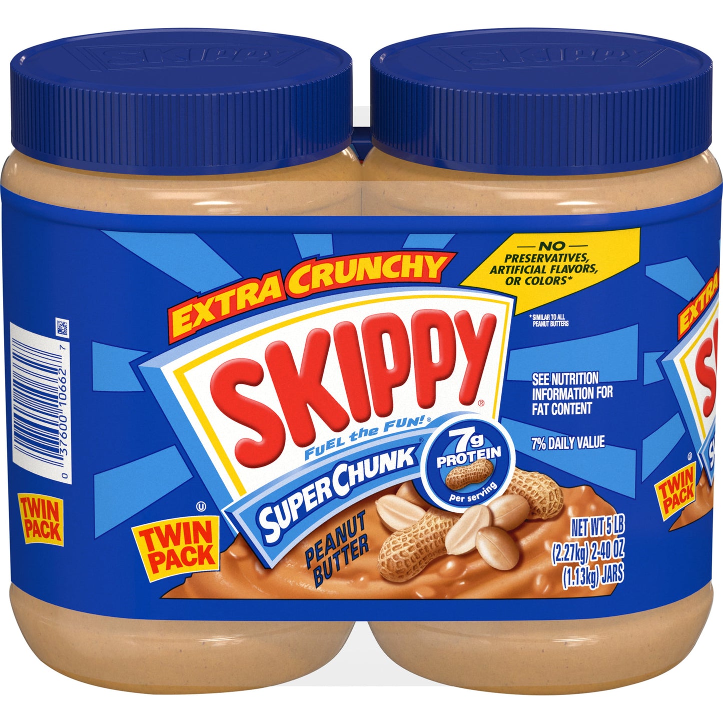 SKIPPY SUPER CHUNK Peanut Butter Twin Pack 2