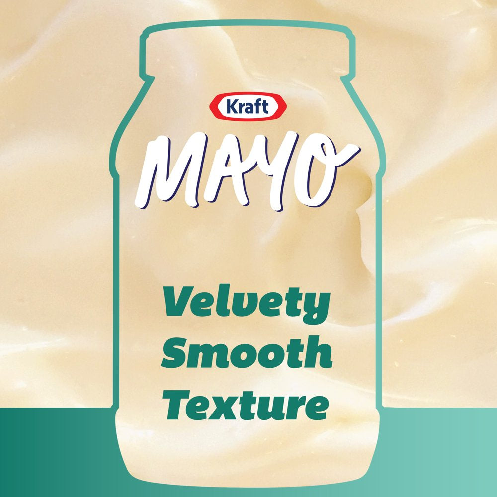 Kraft Real Mayo Creamy & Smooth Mayonnaise, for a Keto and Low Carb Lifestyle, 30 Fl Oz Jar